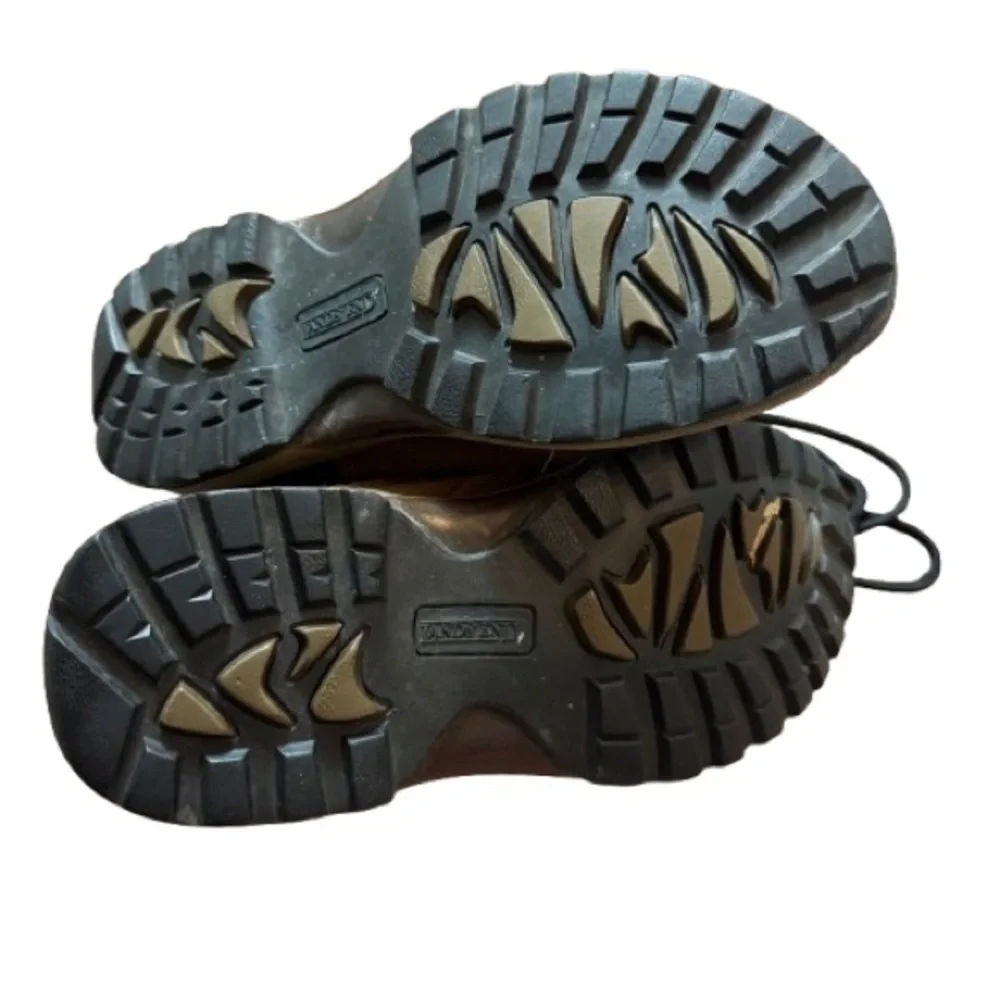 Lands’ End Kids Brown Suede Hiking Boots Size 7HB Trail Outdoor